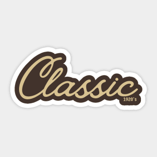 Classic 1920s retro style Sticker